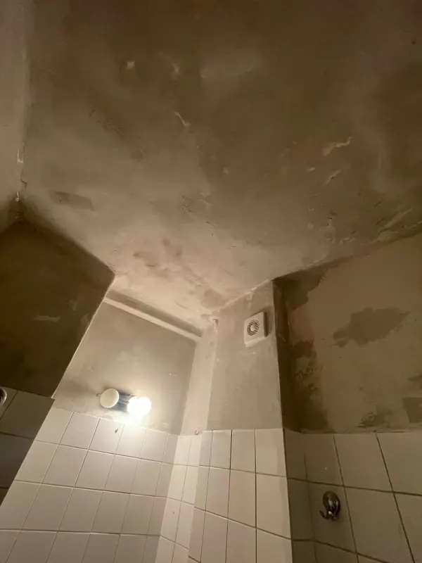 Pôvodný zatečený strop pred opravou - Nové mesto - Bratislava